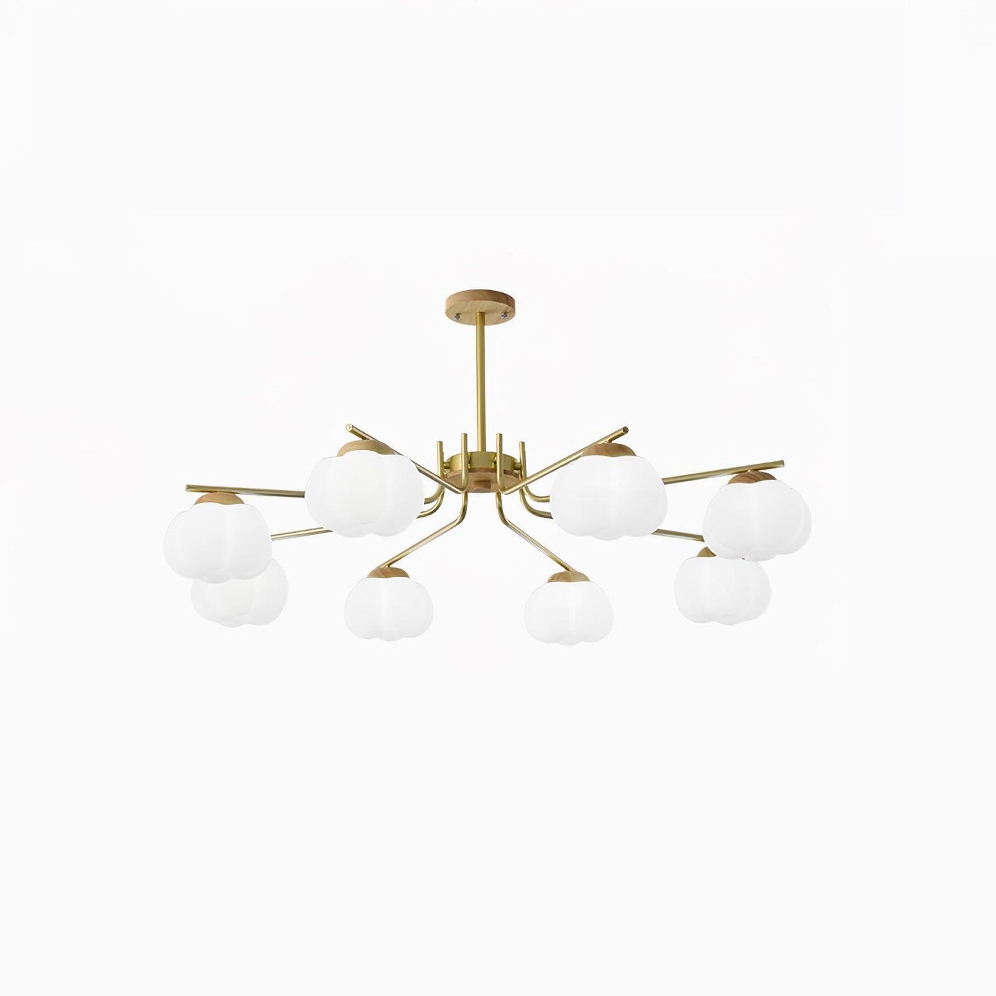 Elegant Plastic Cotton Balls Chandelier - Energy Efficient, Easy to In