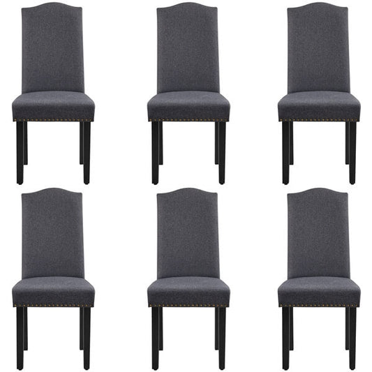 6PCS Fabric Dining Chairs Position 2