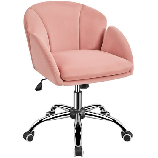 Cute Velvet Desk Chair for Home Office Position 2