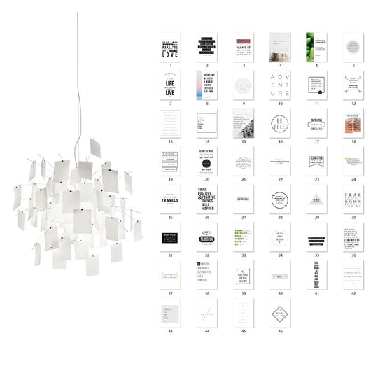 Elegant Paper Chandelier - Lightweight, Eco-Friendly Design, Easy to H