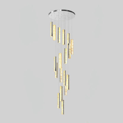 Villa Forci Chandelier - Elegant Crystal Design with Adjustable Height