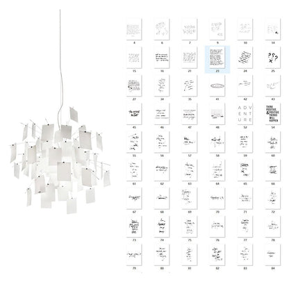 Elegant Paper Chandelier - Lightweight, Eco-Friendly Design, Easy to H