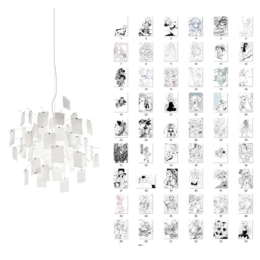 Elegant Paper Chandelier - Lightweight, Eco-Friendly Design, Easy to H