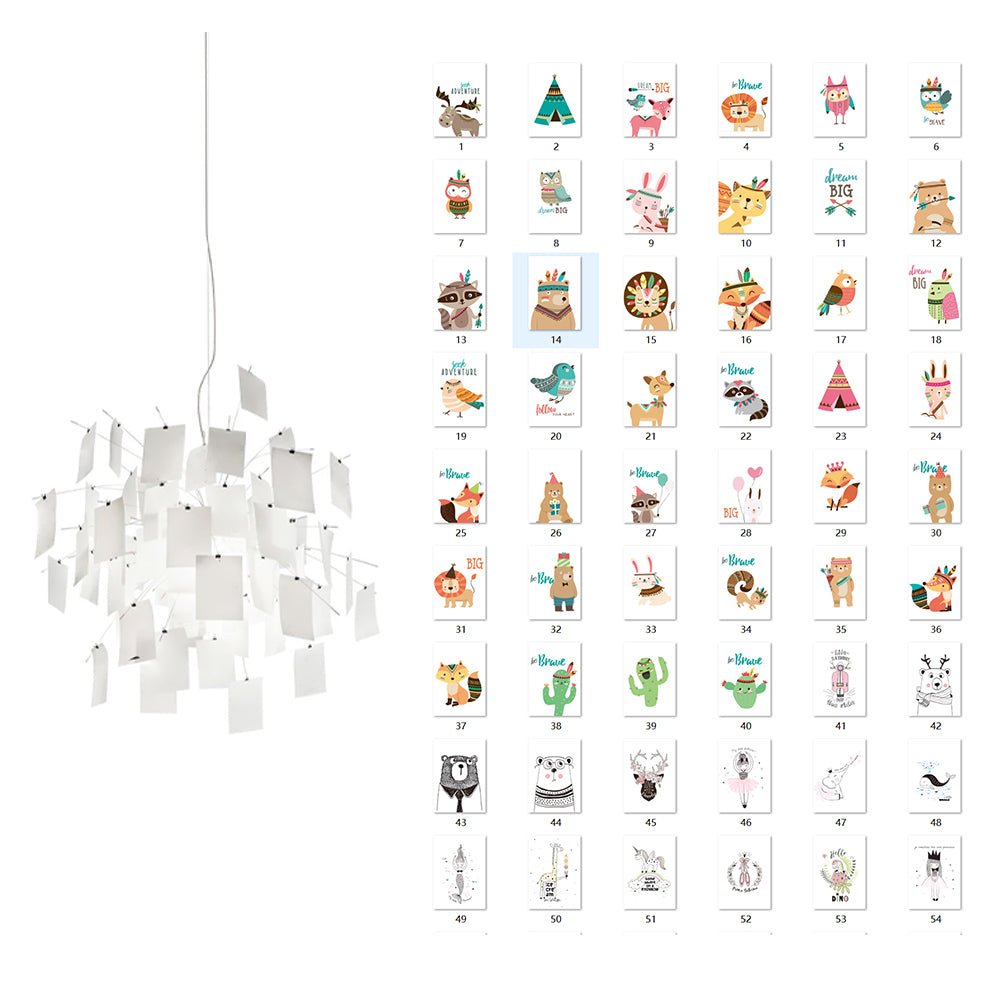 Elegant Paper Chandelier - Lightweight, Eco-Friendly Design, Easy to H