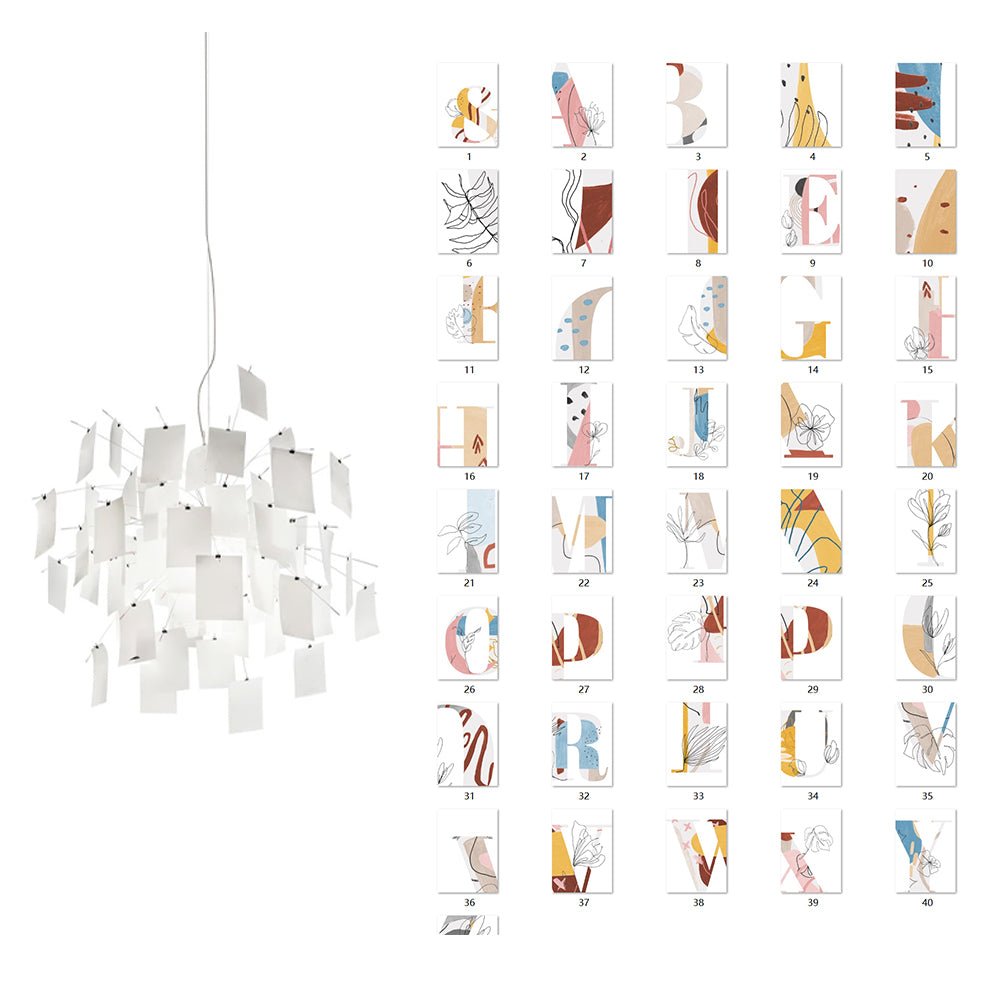 Elegant Paper Chandelier - Lightweight, Eco-Friendly Design, Easy to H