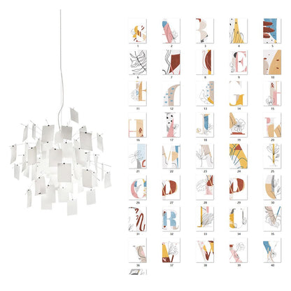 Elegant Paper Chandelier - Lightweight, Eco-Friendly Design, Easy to H
