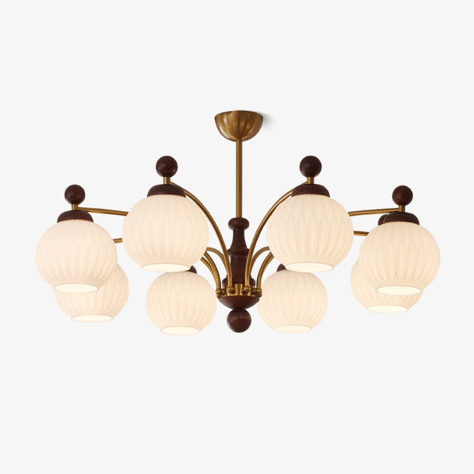 Sylvan Orb Chandelier - Elegant Design with Adjustable Height & LED Li