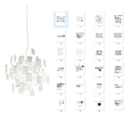Elegant Paper Chandelier - Lightweight, Eco-Friendly Design, Easy to H