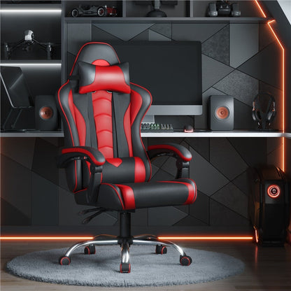 Computer Office Chair with Headrest and Massage Lumbar Support Position 9