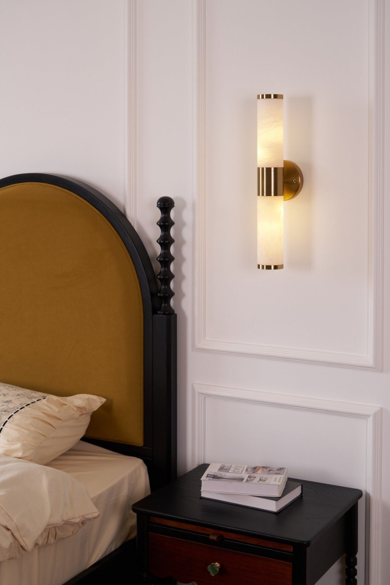 Alabaster Wall Lamp - Elegant Design with Soft Glow & Adjustable Angle