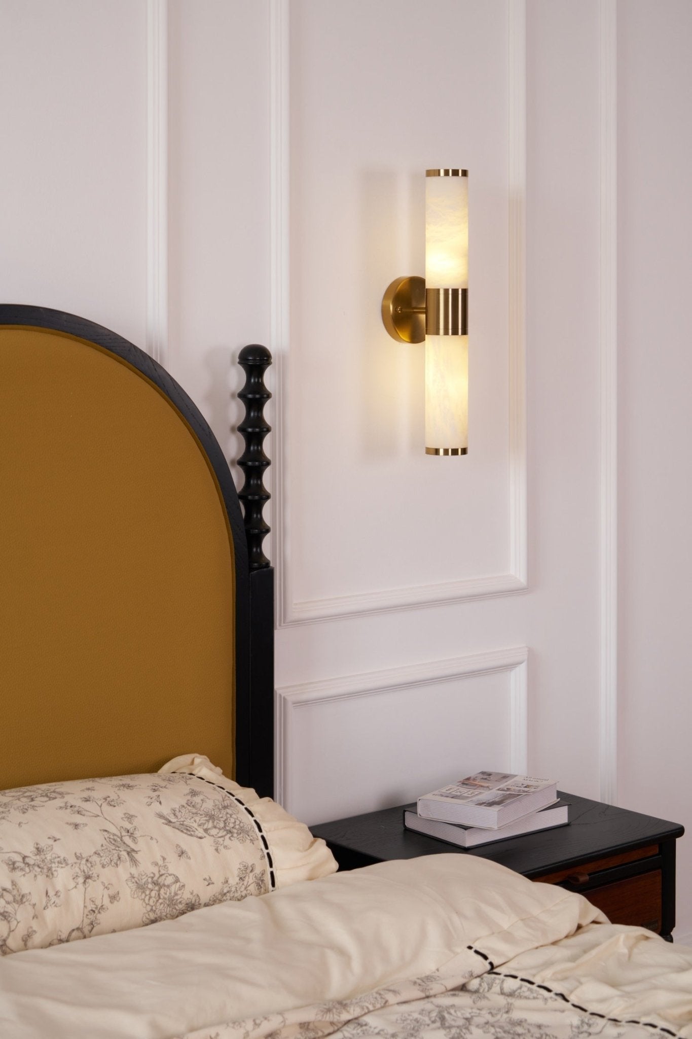 Alabaster Wall Lamp - Elegant Design with Soft Glow & Adjustable Angle