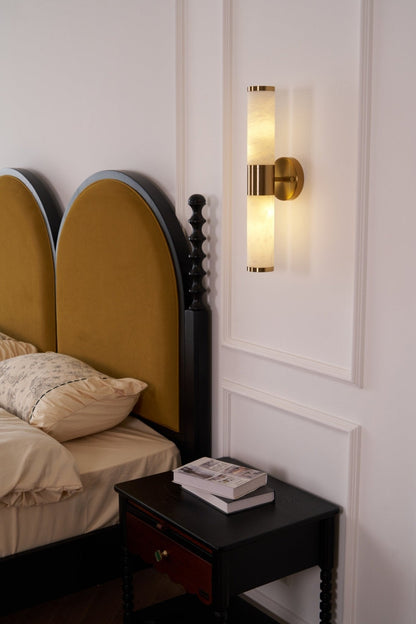 Alabaster Wall Lamp - Elegant Design with Soft Glow & Adjustable Angle