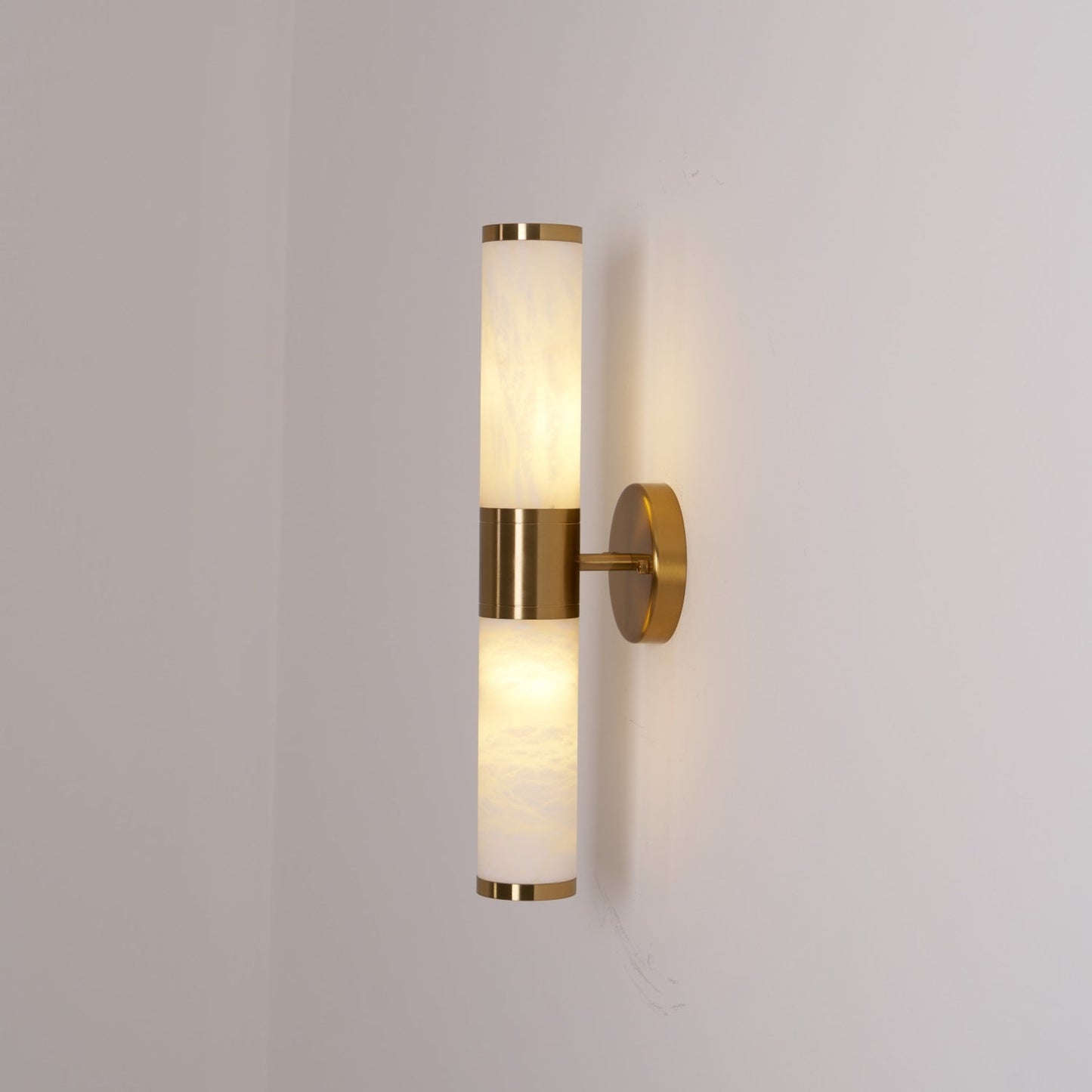 Alabaster Wall Lamp - Elegant Design with Soft Glow & Adjustable Angle