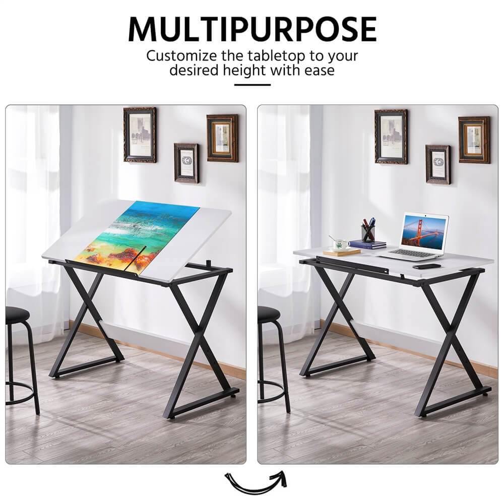 41.7x23.6'' Drafting Table for Artists Art Desk Position 8