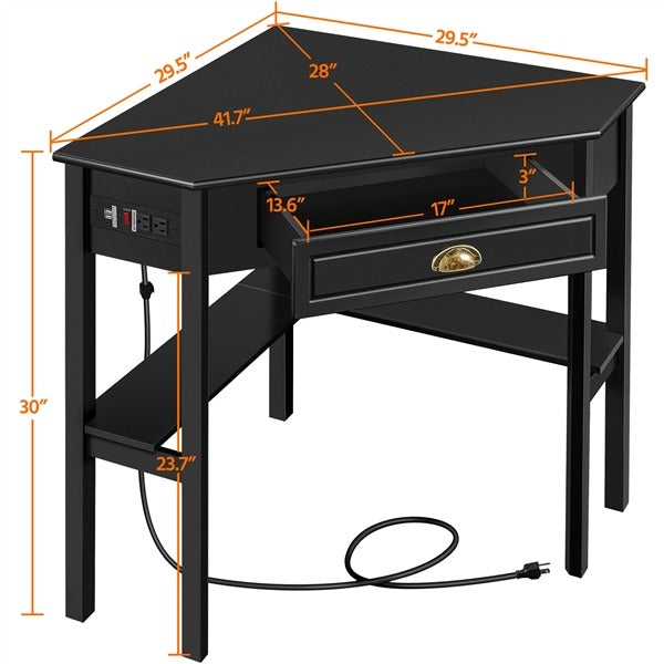 L Shaped Computer Corner Table Position 4