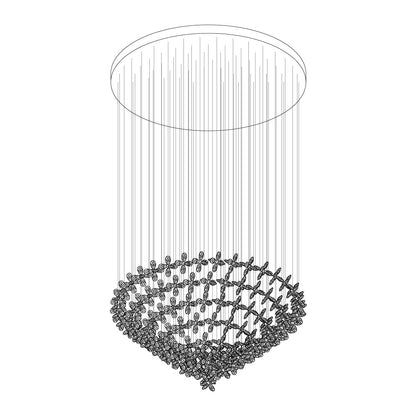Elegant Floating Butterfly Chandelier with Adjustable Light and Remote