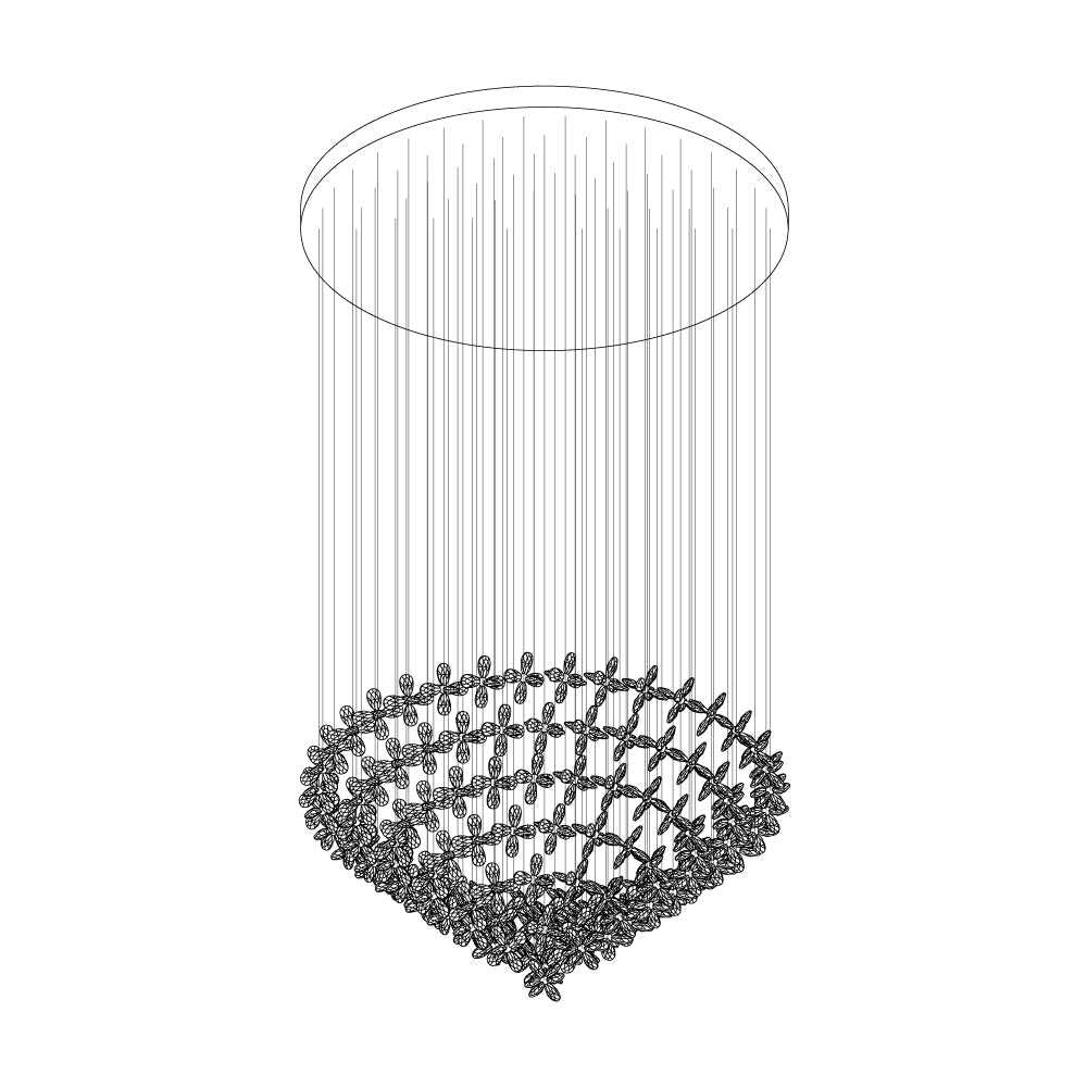 Elegant Floating Butterfly Chandelier with Adjustable Light and Remote