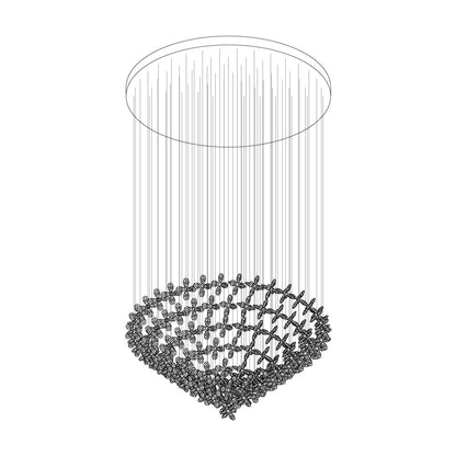 Elegant Floating Butterfly Chandelier with Adjustable Light and Remote