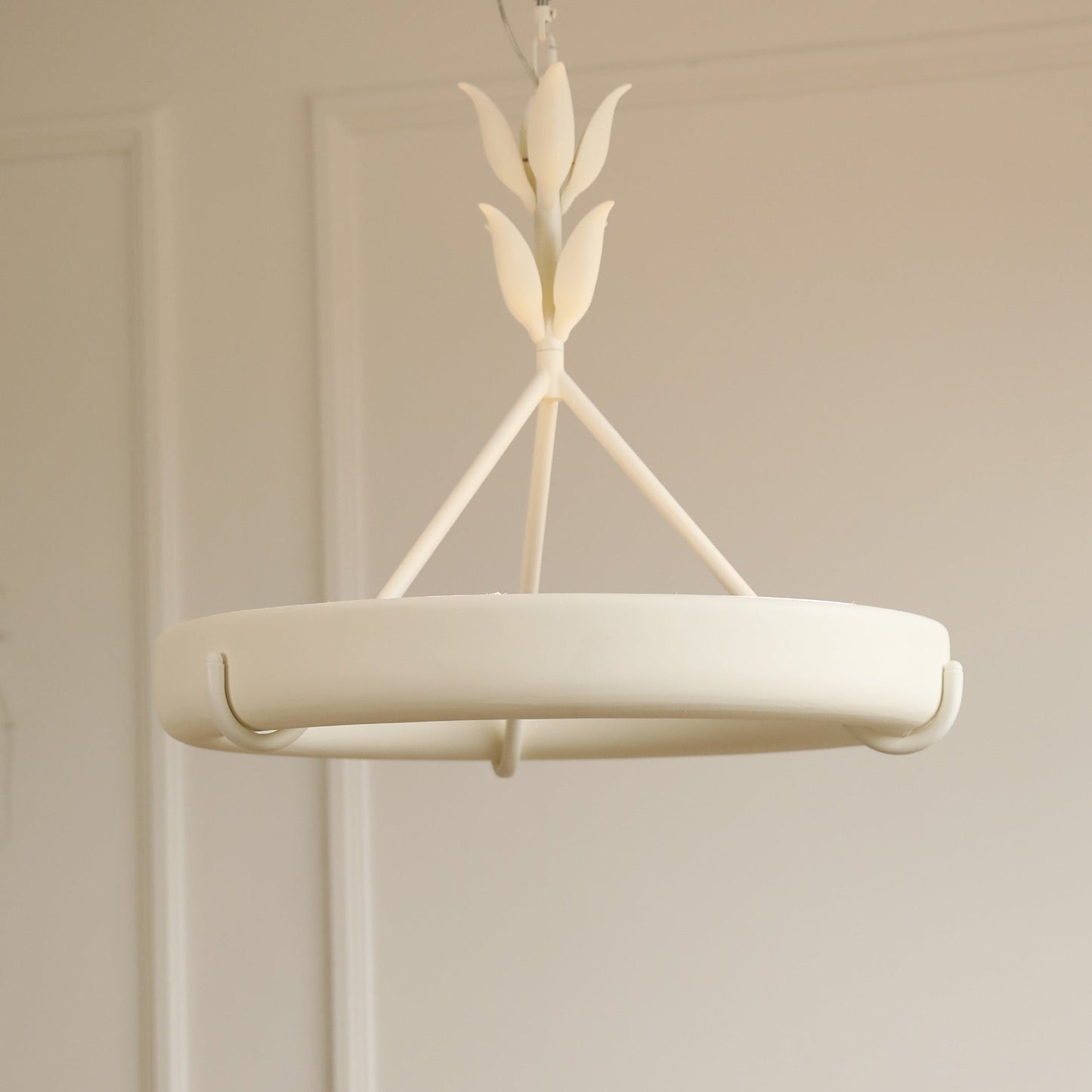 Tinsley Plaster Chandelier - Elegant Design with Adjustable Height & S