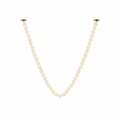 Elegant Pearl Glass Chandelier with Adjustable Height & Soft Lighting
