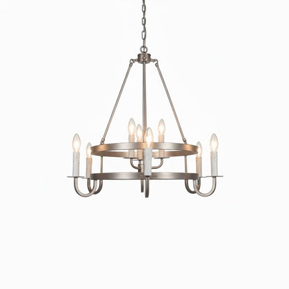 Vintage Voyager Chandelier - Elegant Lighting with Adjustable Height &