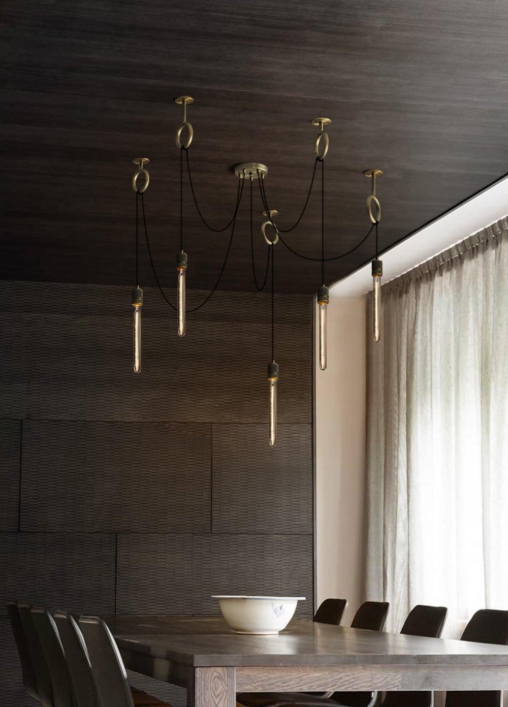 Professional Industrial Spider Chandelier with Adjustable Arms & LED L