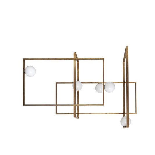 Mondrian Glass Ceiling Light - Modern Design, Adjustable Brightness