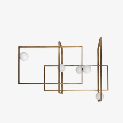 Mondrian Glass Ceiling Light - Modern Design, Adjustable Brightness