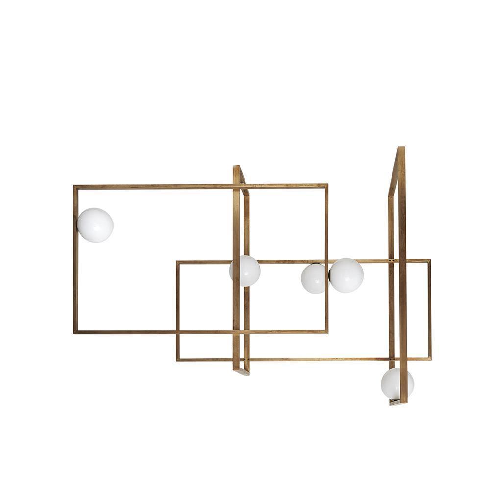 Mondrian Glass Ceiling Light - Modern Design, Adjustable Brightness
