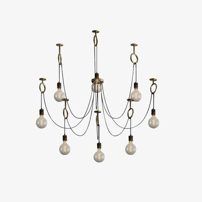 Professional Industrial Spider Chandelier with Adjustable Arms & LED L