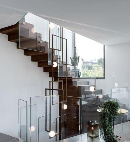 Mondrian Glass Ceiling Light - Modern Design, Adjustable Brightness