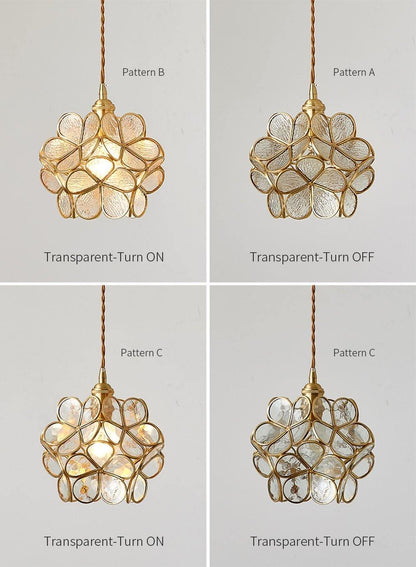 Glass Petal Pendant Light Position 25