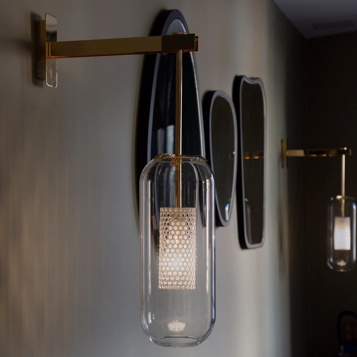 Vadim Glass Wall Lamp - Elegant Design with Adjustable Brightness