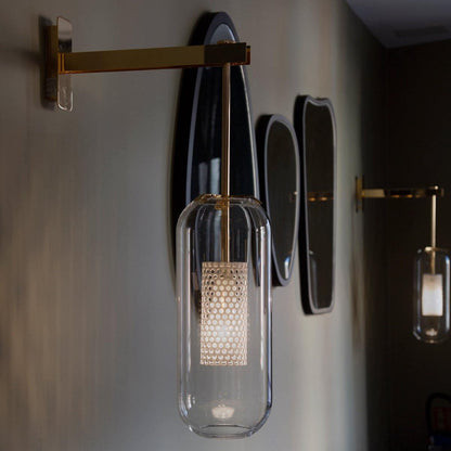 Vadim Glass Wall Lamp - Elegant Design with Adjustable Brightness