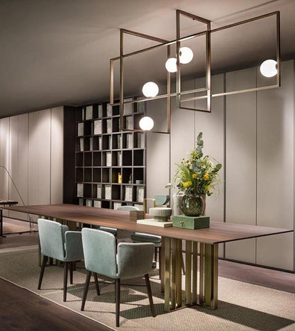 Mondrian Glass Ceiling Light - Modern Design, Adjustable Brightness