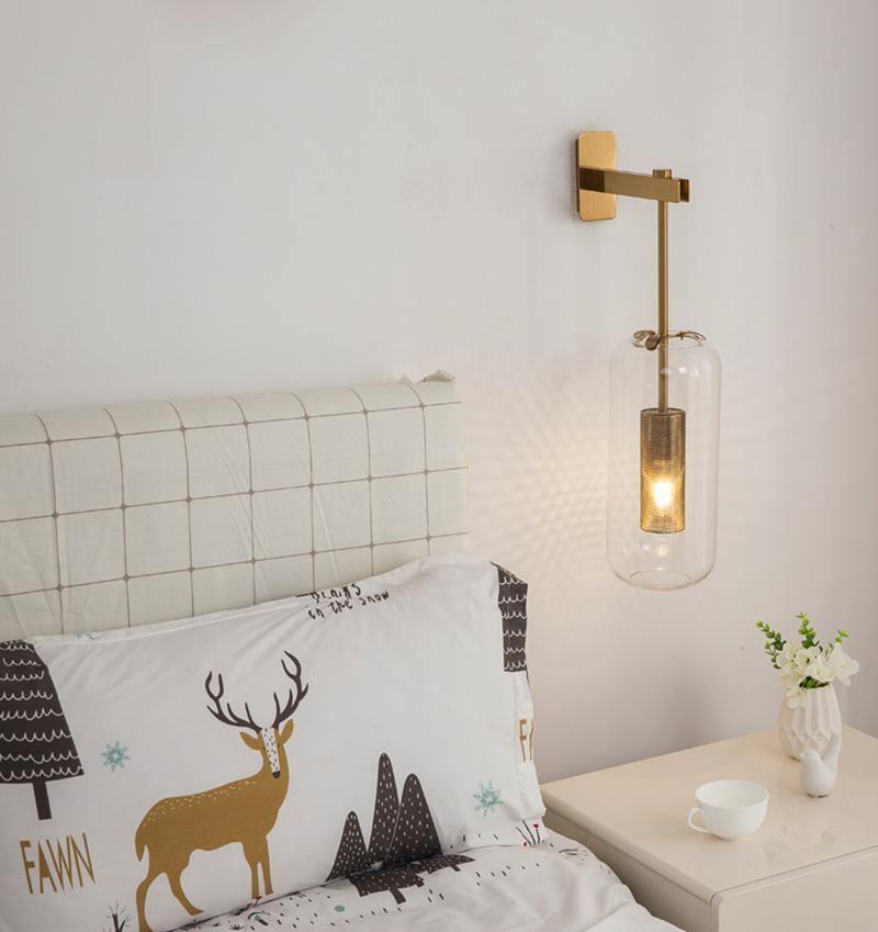 Vadim Glass Wall Lamp - Elegant Design with Adjustable Brightness