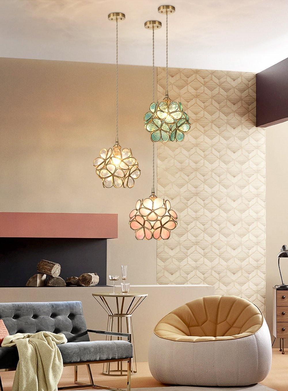 Glass Petal Pendant Light Position 18