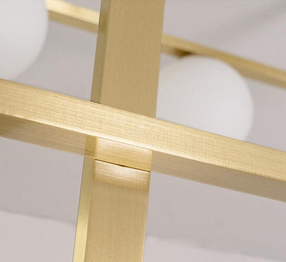 Mondrian Glass Ceiling Light - Modern Design, Adjustable Brightness