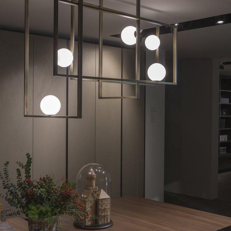 Mondrian Glass Ceiling Light - Modern Design, Adjustable Brightness