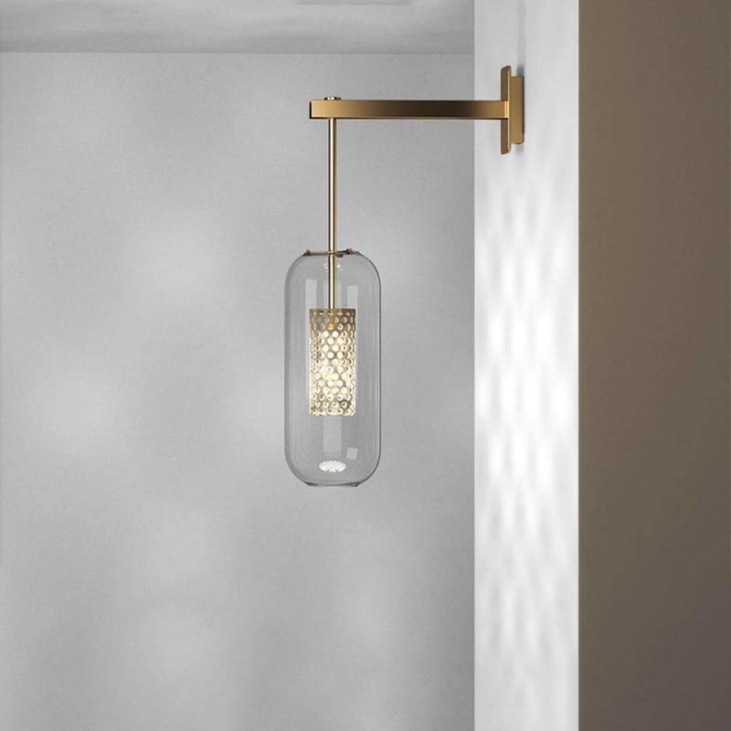Vadim Glass Wall Lamp - Elegant Design with Adjustable Brightness