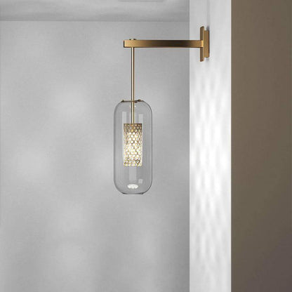 Vadim Glass Wall Lamp - Elegant Design with Adjustable Brightness