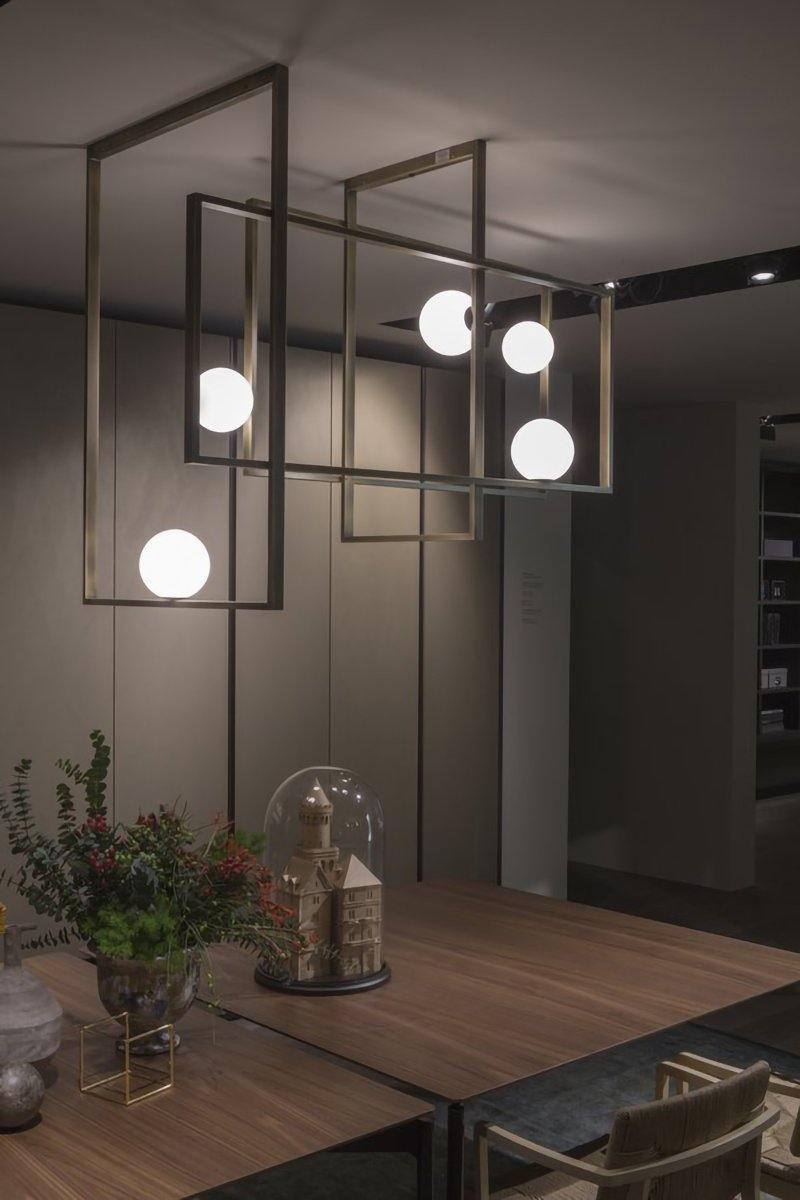 Mondrian Glass Ceiling Light - Modern Design, Adjustable Brightness