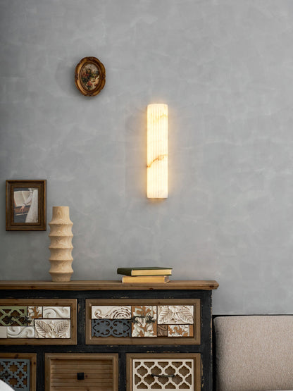 Alabaster Wall Light - Elegant Design, Adjustable Brightness