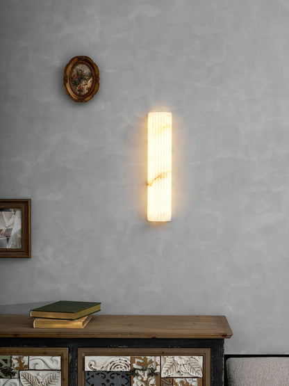 Alabaster Wall Light - Elegant Design, Adjustable Brightness