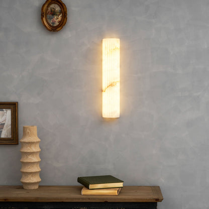 Alabaster Wall Light - Elegant Design, Adjustable Brightness