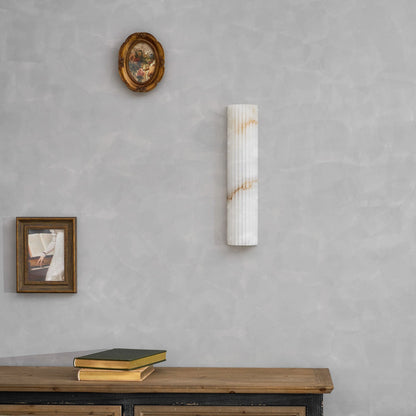 Alabaster Wall Light - Elegant Design, Adjustable Brightness
