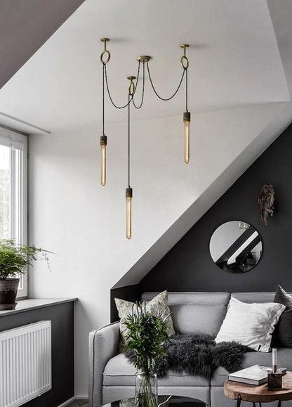 Professional Industrial Spider Chandelier with Adjustable Arms & LED L