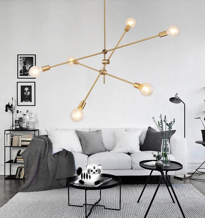 Adjustable Mobile Pendant Light with Dimmable LED and Modern Design