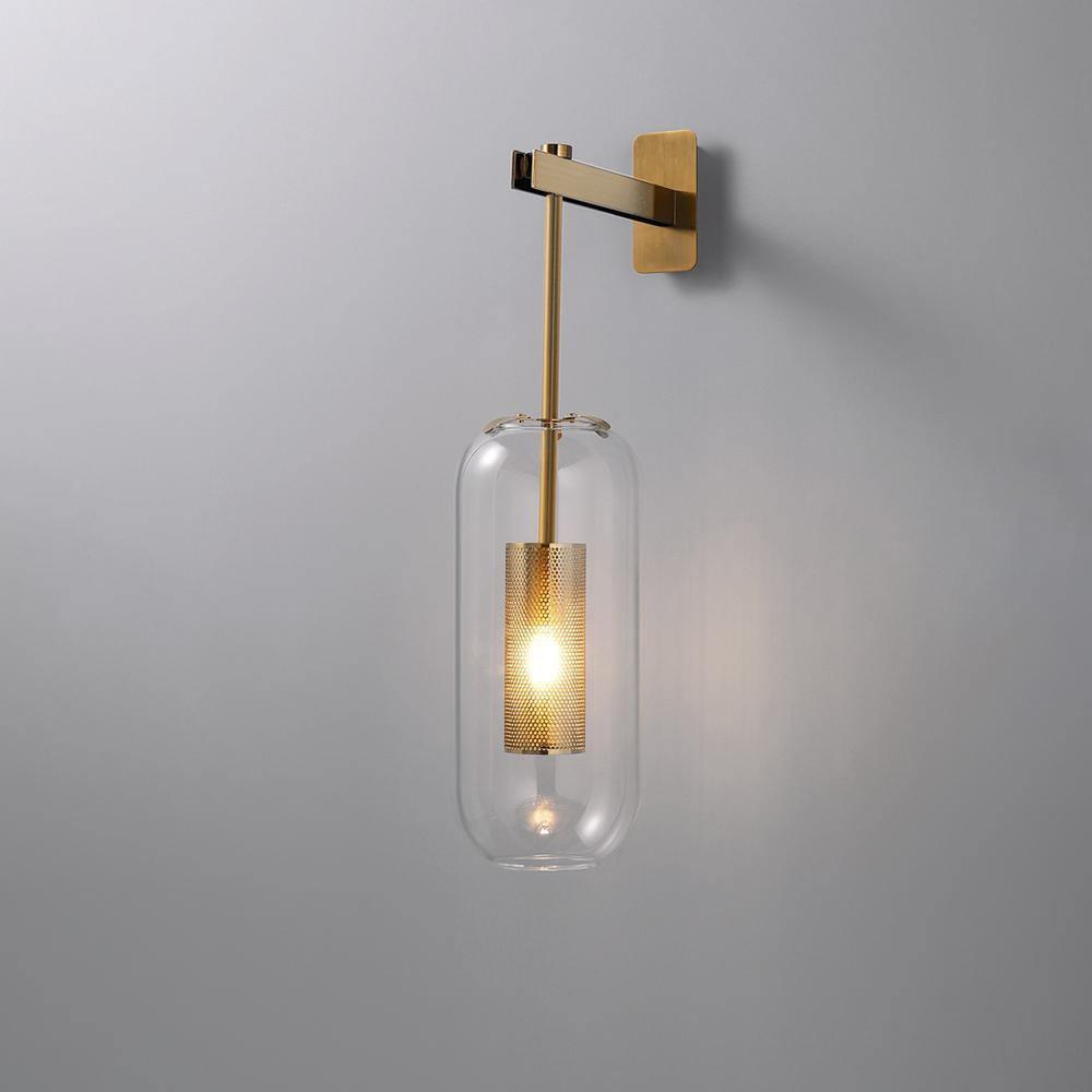 Vadim Glass Wall Lamp - Elegant Design with Adjustable Brightness