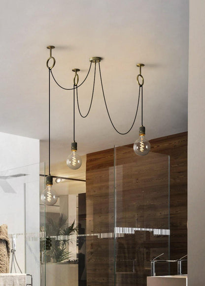 Professional Industrial Spider Chandelier with Adjustable Arms & LED L